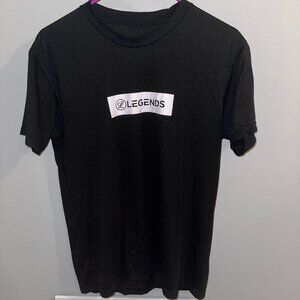 Legends Black Men's Logo T shirt - Medium